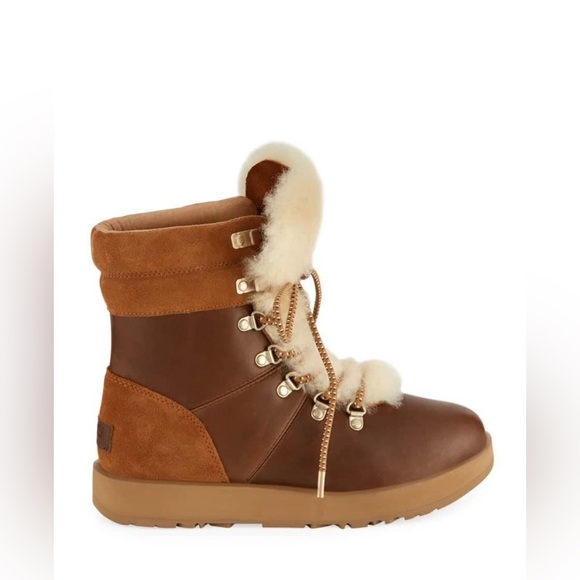 Ugg Viki Water-Resistant Mixed Leather Boots-Size 9 - Picture 6 of 10